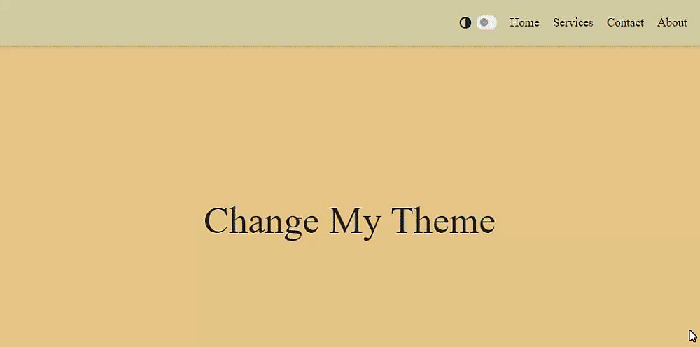 Switching between dark and light mode works on the website