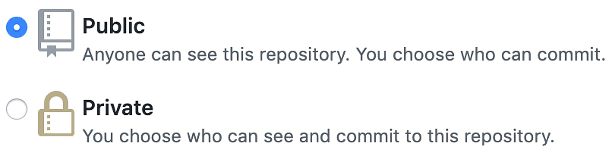 GitHub private or public repo