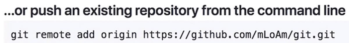 push local repo to remote repo