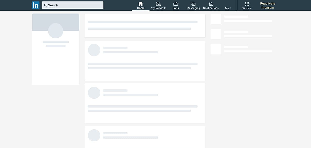 LinkedIn loading spinner