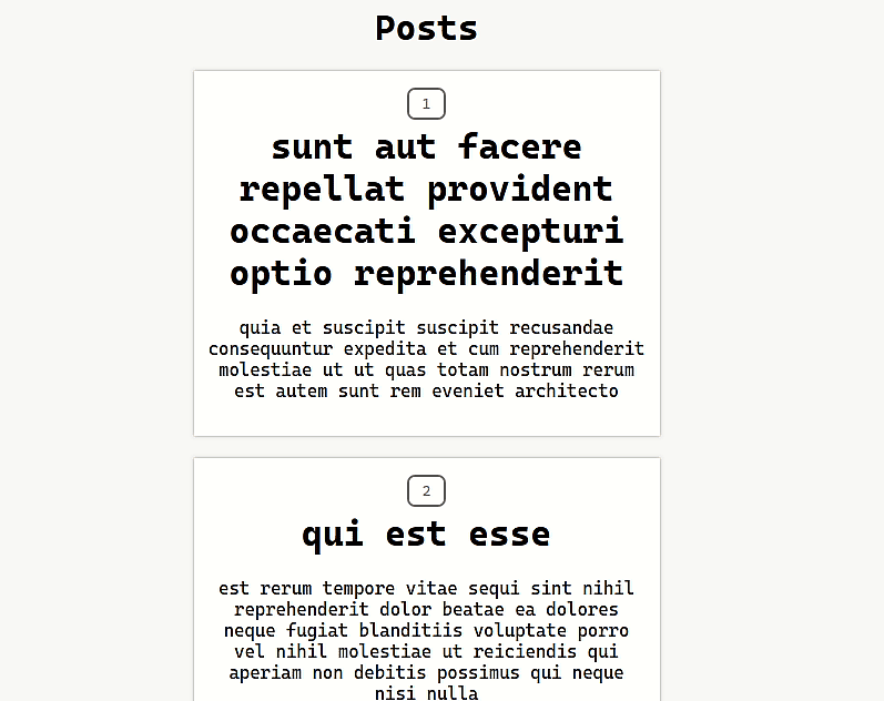Our pagination component in action.